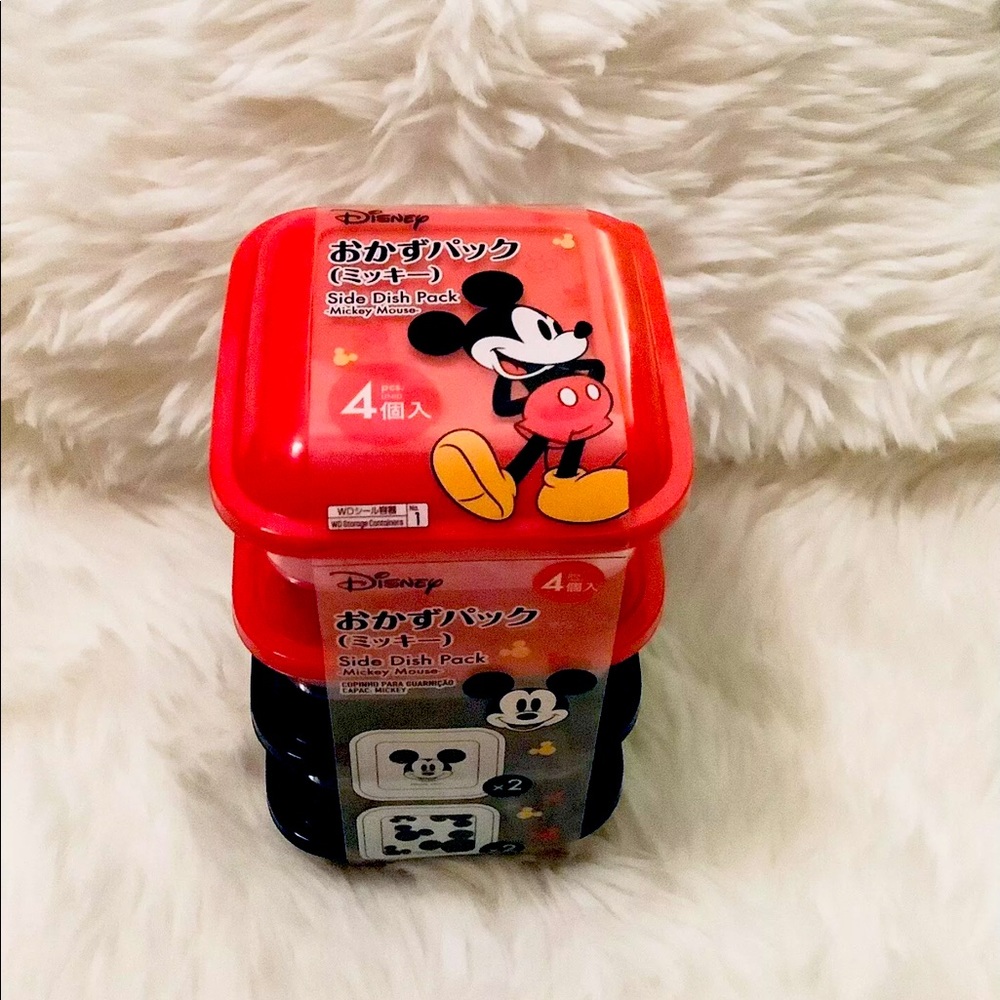Disney Daiso Mickey Mouse Set Of 4  Containers 3oz